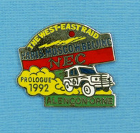 1 PIN'S //  ** RALLYE / PARIS MOSCOU BEIJING / PROLOGUE 1992 ALENÇON / ORNE ** . (Proxima) - Rally