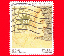 ITALIA - Usato - 2017 - 60º Anniversario Dei Trattati Di Roma - Volto Di Donna - 0,95 - 2011-20: Used