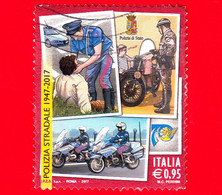 ITALIA - Usato - 2017 - 70 Anni Della Polizia Stradale - In Servizio... - 0,95 - 2011-20: Used