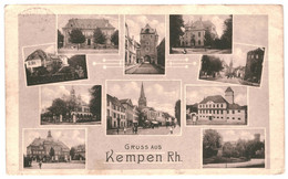 CPA - Carte Postale -Germany-Kempen- -Gruss Aus Kempen Multi Vues 1919-VM39869 - Viersen