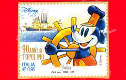 ITALIA - Usato 2017 - 90 Anni Di Topolino - Fumetti - Disney - Topolino Guida Un Vaporetto - Da BF - 0,95 - 2011-20: Used