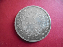5 FRANCS HERCULE 1873 /A/ - J. 5 Franchi