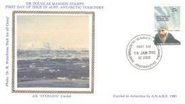 AUSTRALIAN ANTARCTIC TERR. - FDC 1983 27c MAWSON STAMP /  QC134 - FDC