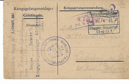 Kriegsgefang.Göttingen Etappen GENT Du 30/4/17 Vers LEDEBERG Geprüft.P.Prf.G.24 - Prisonniers