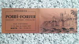 Petit Calendrier 1979 Dragées POIRE-FORFER Metz - Formato Grande : 1971-80