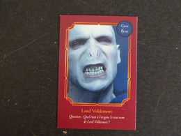 CARTE AUCHAN HARRY POTTER 6/90 LORD VOLDEMORT - Harry Potter