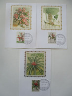 Lot De 3 CMax Soie Floralies 1749-51 - 1971-1980