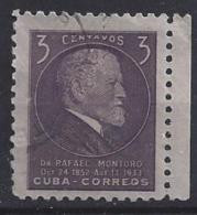 Cuba  1953  Birth Cent. Of Dr.Rafael Montoro  (o) 3c - Used Stamps