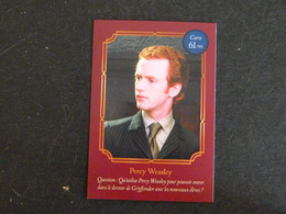 CARTE AUCHAN HARRY POTTER 61/90 PERCY WEASLEY - Harry Potter