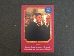 CARTE AUCHAN HARRY POTTER 70/90 CRABBE - Harry Potter