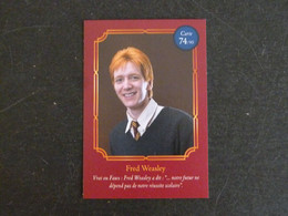 CARTE AUCHAN HARRY POTTER 74/90 FRED WEASLEY - Harry Potter