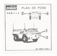 PLAN DE POSE  VAB 4X4 - Other & Unclassified
