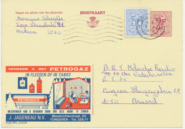 BELGIEN 1970, 2333 N PETROGAZ Flaschengas – Gas In Tanks 2 F Werbe-GA (unten Einriss) Advertising MERKSEM - Other & Unclassified