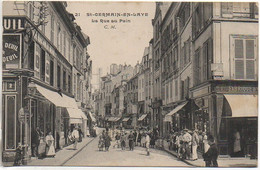 78 St-GERMAIN-en-LAYE  La Rue Au Pain (très Animée Et Peu Courante) - St. Germain En Laye