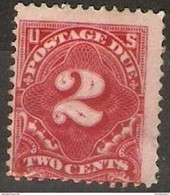 USA  - 1917 Postage Due 2c MH (large Hinge Remnant) - Portomarken