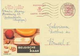 BELGIEN 1967, 2071 BELGISCHE KAAS Käse 2 F Werbe-GA Advertising OUDENAARDE - Andere & Zonder Classificatie