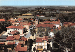 40-HABAS-VUE AÉRIENNE SUR L'EGLISE LA MAIRIE ET LA SALLES DES FÊTES - Autres & Non Classés