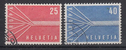 Zwitserland  Gestempeld Europa Cept 1957 - 1957