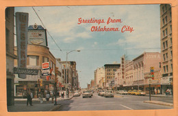 Oklahoma City OK Coca Cola Advertising Sign Old Postcard - Oklahoma City