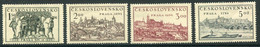 CZECHOSLOVAKIA 1950 Prague Philatelic Exhibition Singles MNH / **.  Michel 630-33 - Nuevos