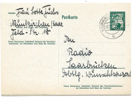 52 - 75 - Entier Postal Avec Cachet à Date Neuenkirchen 1952 - Postwaardestukken