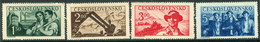 CZECHOSLOVAKIA 1950 People's Republic Anniversary MNH / **.  Michel 614-17 - Neufs