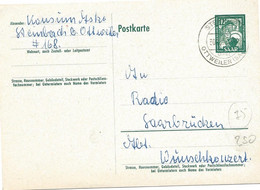 52 - 82 - Entier Postal Avec Cachet à Date St. Wendel 1952 - Ganzsachen