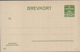 1950. DANMARK DANSKE STATSBANER. BREVKORT. 10 ØRE Print 84x.   () - JF425444 - Interi Postali