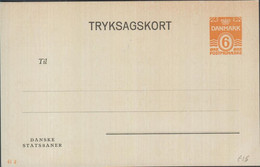 1948. DANMARK DANSKE STATSBANER. TRYKSAGSKORT. 6 ØRE Print 61x.  () - JF425498 - Interi Postali