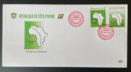 Côte D'Ivoire Ivory Coast 2021 FDC Mi. ? Joint Issue émission Commune 5 Ans Hub Philatélique Africain Map Karte - Gezamelijke Uitgaven