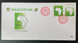 Côte D'Ivoire Ivory Coast 2021 FDC Mi. ? Joint Issue émission Commune 5 Ans Hub Philatélique Africain Map Karte - Emissioni Congiunte