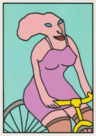 Cpm 1741/142 ERGON - Femme à Bicyclette - Vélo - Cyclisme - Bicycle - Illustrateurs - Illustrateur - Ergon