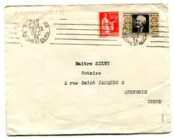 RC 21597 FRANCE 1934 VIGNETTE ANTITUBERCULEUX SUR LETTRE DE PARIS POUR GRENOBLE - Antituberculeux