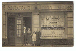 RESTAURANT DU LION D'OR    Photo Carte - Cafés, Hôtels, Restaurants