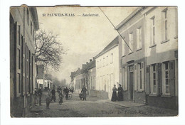 Sint-Pauwels   St PAUWELS-WAAS  -  Zandstraat  1911 - Sint-Gillis-Waas