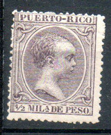 PUERTO RICO Alphons XIII 1896 N°71 - Prins Eduardeilanden