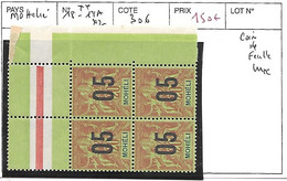 MOHELI N° 18-18Ax2 ** COIN DE FEUILLE - Unused Stamps