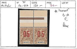 MOHELI N° 19-19A ** SE TENANT BDF - Unused Stamps