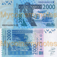 West African States, SENEGAL, 2000, 2009, Code K, P716Kn, UNC - Estados De Africa Occidental