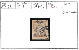 NOUVELLE CALEDONIE N° TAXE 13 OBL COIN DE FEUILLE - Strafport