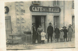 Les Abrets * Carte Photo * Devanture Café De La Halle , Rue Bayard * Commerce * Photogaphe Photo Grand Didier - Les Abrets