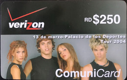 DOMINICAINE  -  Prepaid  -  Verizon  -  Communicard  -  RD $ 250 - Dominik. Republik