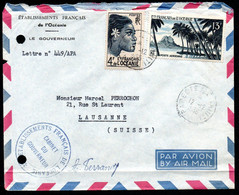 Océanie Ozeanien Y&T 199 Et PA 32 Sur Lettre - Storia Postale