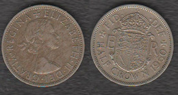 1/2 Crown Half 1960 Great Britain Inghilterra Gran Bretagna Großbritannien Grande Bretagne - K. 1/2 Crown