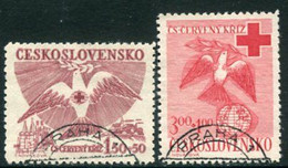 CZECHOSLOVAKIA 1949 Red Cross Used.  Michel 599-600 - Used Stamps