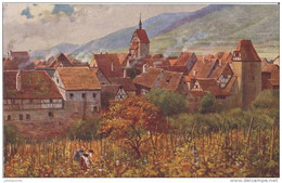 ILLUSTRATEUR H.HOFFMANN ALSACE VILLAGE - Hoffmann, Ad.