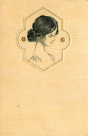 Raphael KIRCHNER * CPA Illustrateur Art Nouveau Jugendstil * Tête De Femme * Dorures * Gauffrée Embossed * Dos 1900 - Kirchner, Raphael