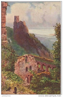 ILLUSTRATEUR H.HOFFMANN REGIONS ALSACE MONTAGNE ET CHATEAU - Hoffmann, Ad.