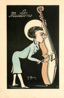 Instruments De Musique Et Musiciens * Série 7 CPA Art Nouveau Jugendstil * Illustrateur Ch. MARTIN " Les Musiciens " - Sonstige & Ohne Zuordnung