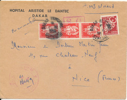 A.O.F. Senegal Dakar Cover Sent To France 1-12-1958 - Brieven En Documenten